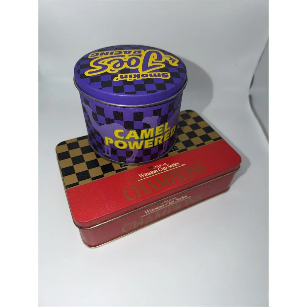 Vintage Winston Cup Series And Smokin‎ Joe Tin with Matches.